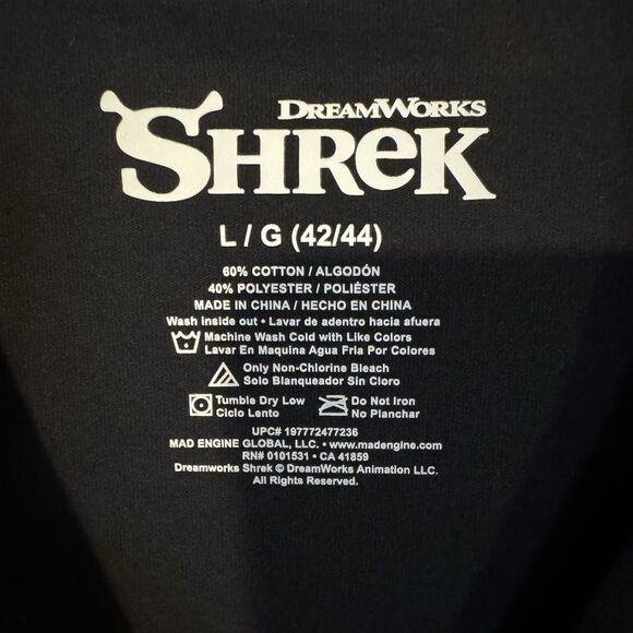 Shrek T-Shirt Large World’s Greatest Father / Farter Short Sleeve Dreamworks - Picture 3 of 6